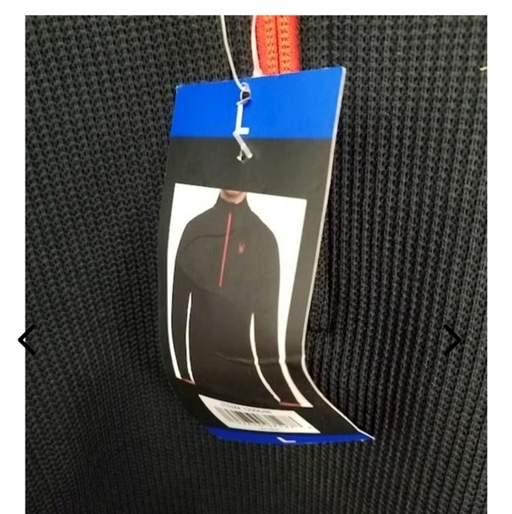 NWT SPYDER Men’s Waffle Knit Half-zip Pullover Made In USA SZ L - Picture 3 of 5